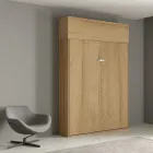 Cama de casal dobrável vertical com armário de parede - Magicompare Viadurini