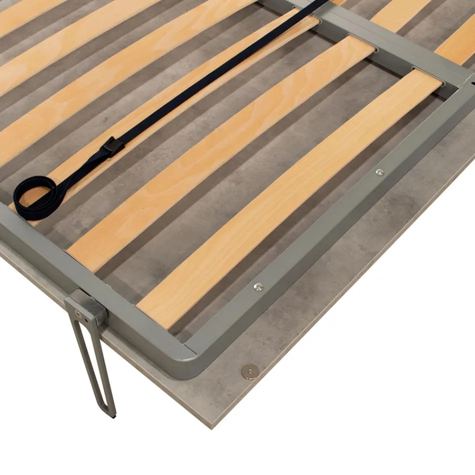 Cama de casal dobrável vertical em diferentes acabamentos - Magicompare Viadurini