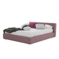 Cama de Casal Baixa com Box em Tecido ou Ecoleather Made in Italy - Soraia