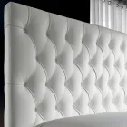 Cama de casal Capitonné com armazenamento opcional Fabricado na Itália - Sciocco Viadurini