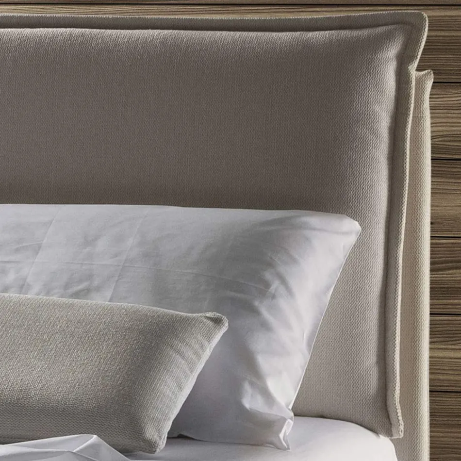 Cama de casal com caixa de arrumação Made in Italy - Ernesta Viadurini