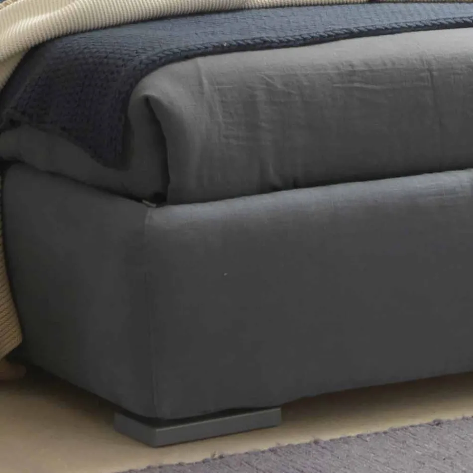 Cama de casal com armazenamento, design contemporâneo Iorca Bolzan Viadurini