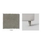 Cama de casal com armazenamento opcional e pés fabricados na Itália - Birba Viadurini