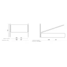 Cama de casal com armazenamento opcional Made in Italy - Ciccio Viadurini