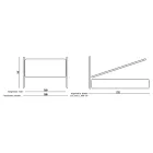 Cama de casal com estrutura acolchoada e cabeceira de ferro - Nebbia Viadurini