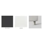 Cama de casal com estrado estofado em diversos acabamentos Made in Italy - Design Viadurini