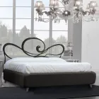 Cama de casal com estrutura acolchoada Made in Italy - Shadow Viadurini