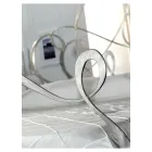 Cama de casal com estribo, colchão e 2 mesas de cabeceira a condizer - Nebbia Viadurini