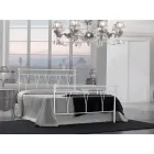 Cama de casal com estribo em diversos acabamentos Made in Italy - Acabamento Viadurini