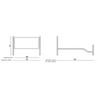 Cama de casal com estribo em diversos acabamentos Made in Italy - Acabamento Viadurini