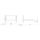 Cama de casal com estribo em diversos acabamentos Made in Italy - Natural Viadurini