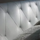 Cama de Casal com Estrutura de Madeira Revestida em Poliuretano - Virada Viadurini