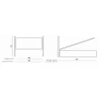 Cama de casal com cabeceira de ferro e almofadas Made in Italy - Peter Viadurini