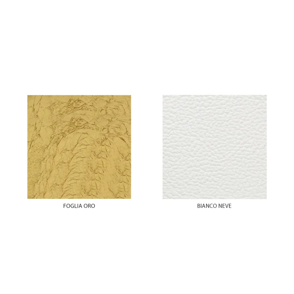 Cama de casal estilo clássico em ferro e couro fabricado na Itália - King Viadurini