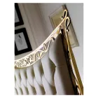 Cama de casal estilo clássico em ferro e couro fabricado na Itália - King Viadurini