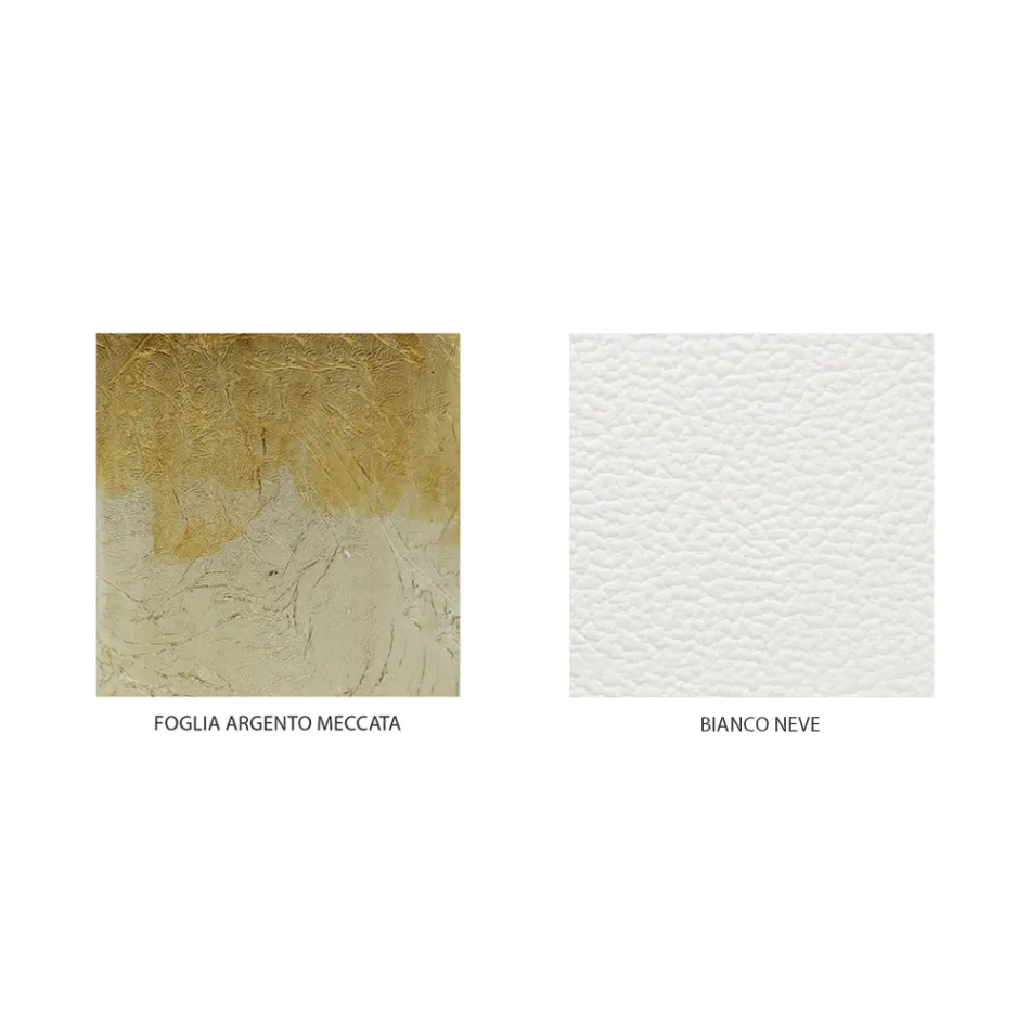 Cama de casal estilo clássico em ferro e couro fabricado na Itália - King Viadurini