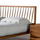 Cama de casal design 160x200cm com sólida base de nogueira Alain Viadurini