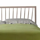 Cama de casal design 160x200cm com sólida base de nogueira Alain Viadurini