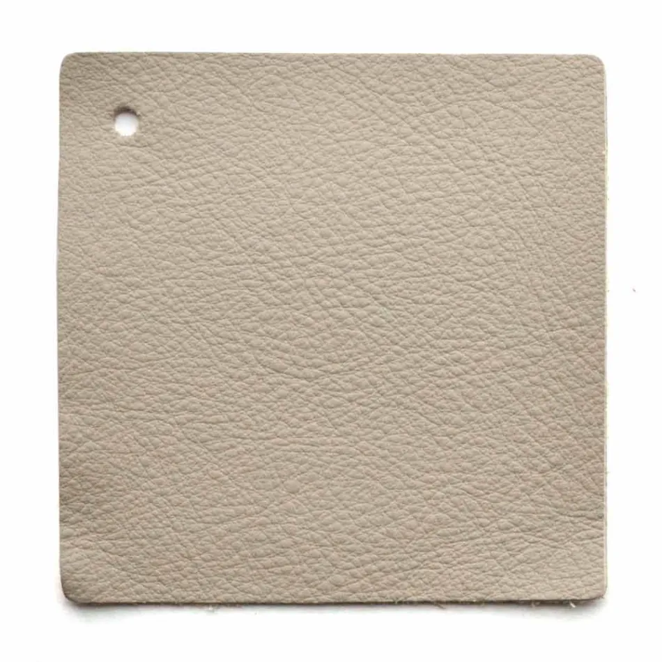 Cama de casal design com cabeça estofada em couro Menardo Viadurini