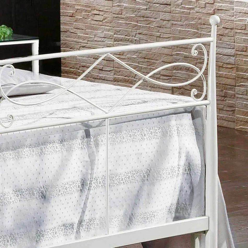 Mão de ferro forjado cama design forjado Sydney Viadurini