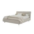 Cama de Casal Design Acolchoada com Recipiente Made in Italy - Scarpetta