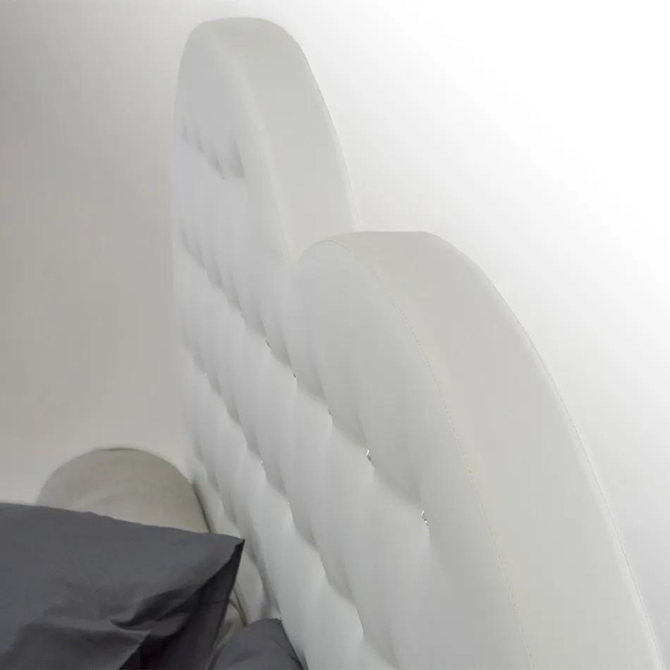 Cama de Casal Luxo com Box e Swarovski Made in Italy – Little Heart Viadurini