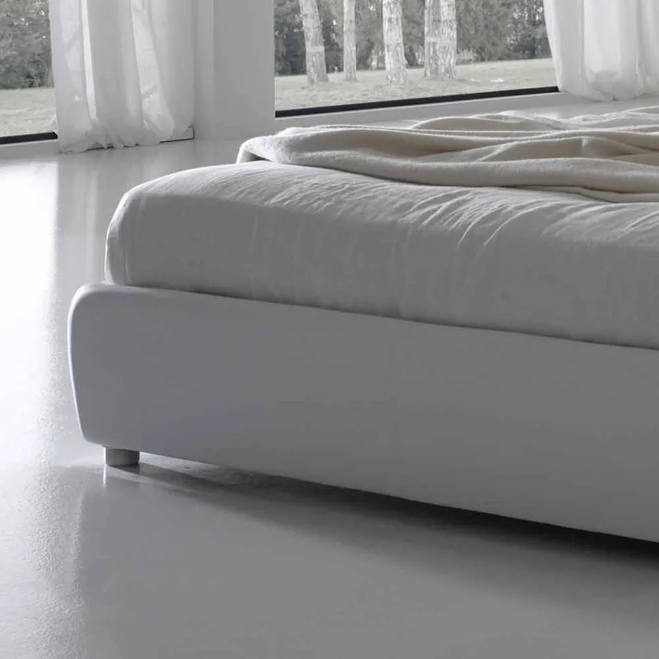 Cama de casal capitonnè acolchoada, design clássico, Capri Bolzan Viadurini