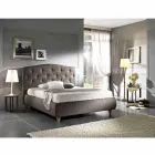 Cama de casal acolchoada com caixa de armazenamento 160x190 / 200cm Leone Viadurini