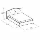 Cama de casal acolchoada com caixa de armazenamento 160x190 / 200cm Leone Viadurini