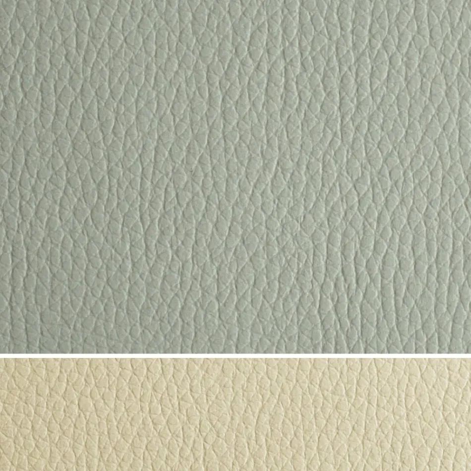 Cama de casal estofada com cômoda em couro ecológico ou tecido - Notre Dame Viadurini