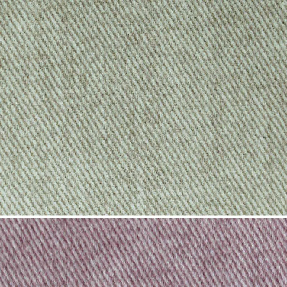 Cama de casal estofada com cômoda em couro ecológico ou tecido - Notre Dame Viadurini