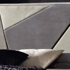 Cama de casal estofada com contêiner elevatório 160x190 / 200cm Mia Viadurini