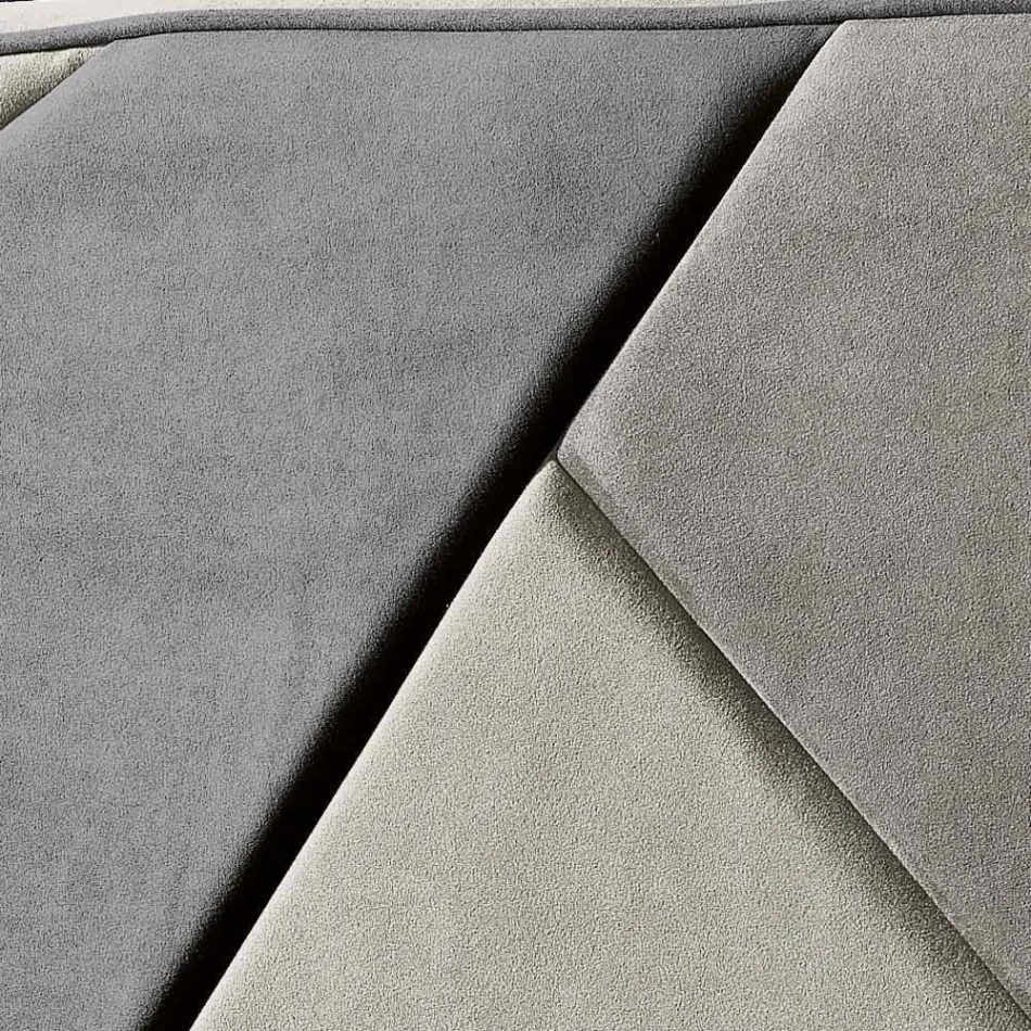 Cama de casal estofada com contêiner elevatório 160x190 / 200cm Mia Viadurini