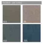 Cama de casal estofada com móvel de tecido - Belle Viadurini