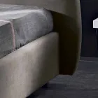 Cama de casal acolchoada com contêiner moderno 160x190 / 200 Reby Viadurini