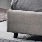 Cama de casal acolchoada com contêiner moderno 160x190 / 200 Reby Viadurini