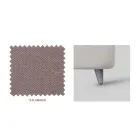 Cama de casal estofada com armazenamento opcional Made in Italy - Akira Viadurini