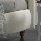 Cama de casal estofada em imitação de pele com caixa 160x190 / 200 cm Agly Viadurini