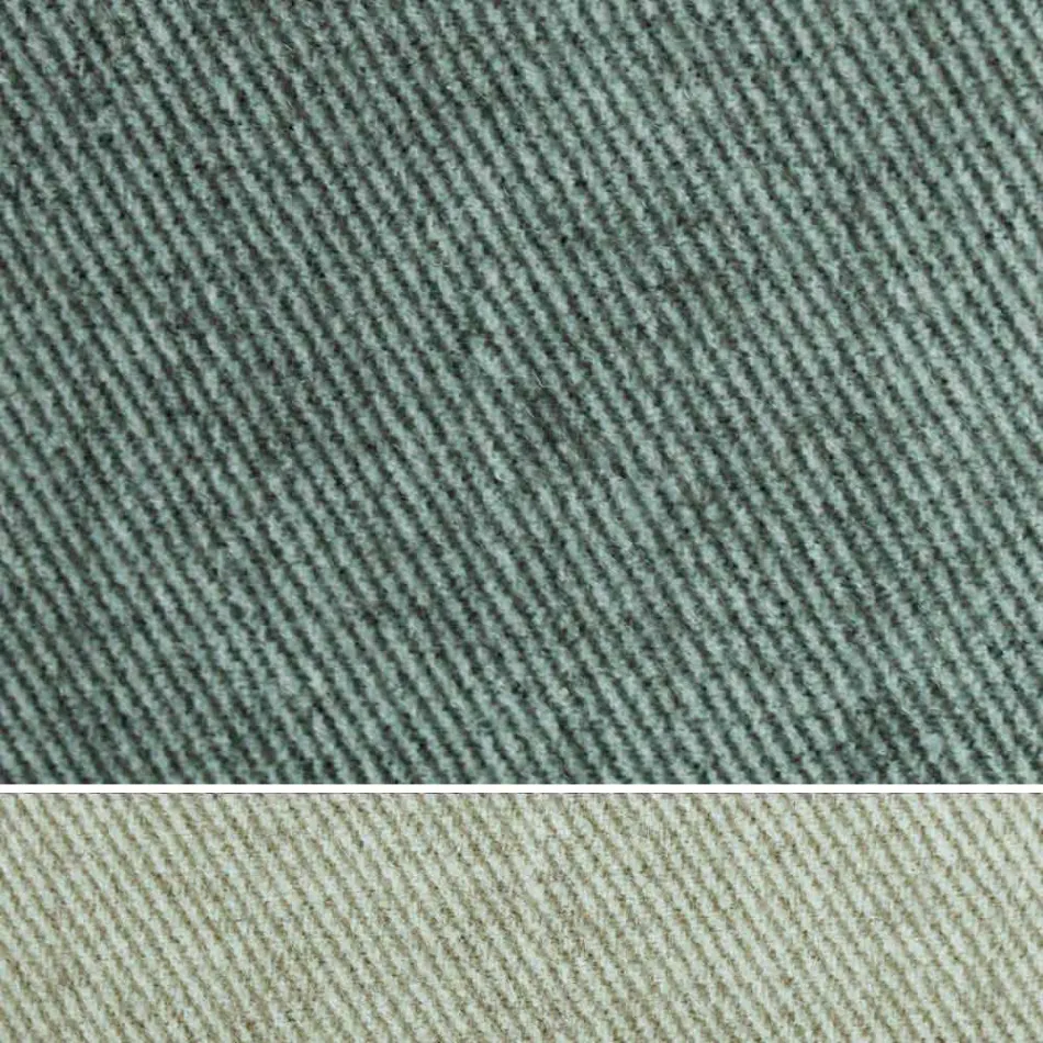 Cama de casal estofada em tecido ou couro ecológico Made in Italy - Elettro Viadurini