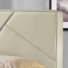 Cama de casal em imitação de pele com caixa elevatória 160x190 / 200 cm Mia Viadurini