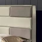 Cama de casal em imitação de pele com caixa de armazenamento 160x190 / 200 cm Gin Viadurini