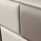 Cama de casal em imitação de pele com caixa de armazenamento 160x190 / 200 cm Gin Viadurini