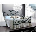 Cama de casal de ferro forjado Orchidea