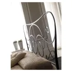 Cama de casal em ferro com estribo opcional Made in Italy - Lampo Viadurini