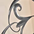 cama de casal de ferro com cabeceira em lâmina forjada Allison Viadurini