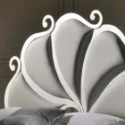 Cama de casal estofada com cristais de ferro Kimberly Viadurini