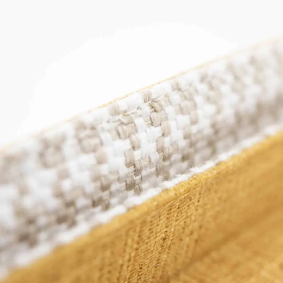 Cama de Casal em Tecido com Pés Metálicos Made in Italy - Glorio Viadurini