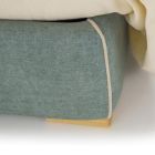 Cama de casal em tecido ou couro ecológico com armário Made in Italy – Etoile Viadurini