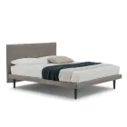 Cama de casal de design moderno, com base fina, Gaya New by Bolzan Viadurini