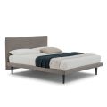 Cama de casal de design moderno, com base fina, Gaya New by Bolzan